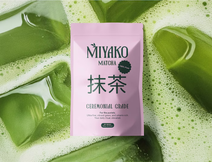 Miyako Matcha Brand Identity and Packaging Design