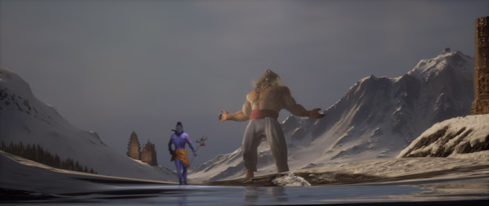 Boss FIght - Lord Shiva Confronts Narshimha 