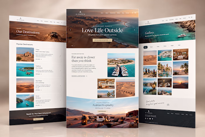 Luxury Travel Tourism Website Design