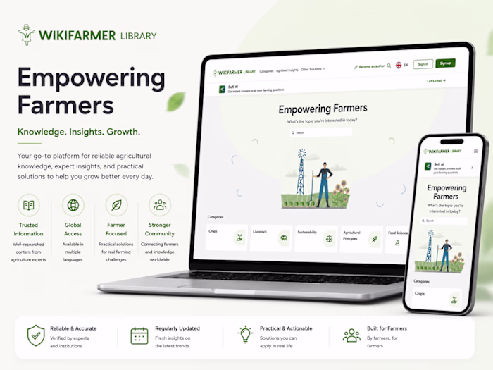 Wikifarmer needed a scalable, trust-driven