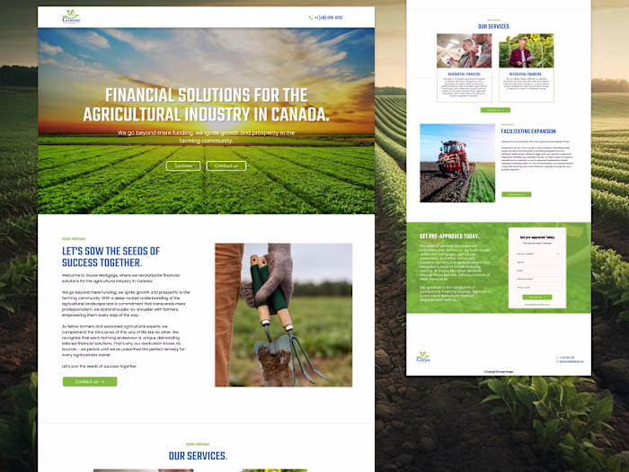 Custom Landing Page for Mortgage Company