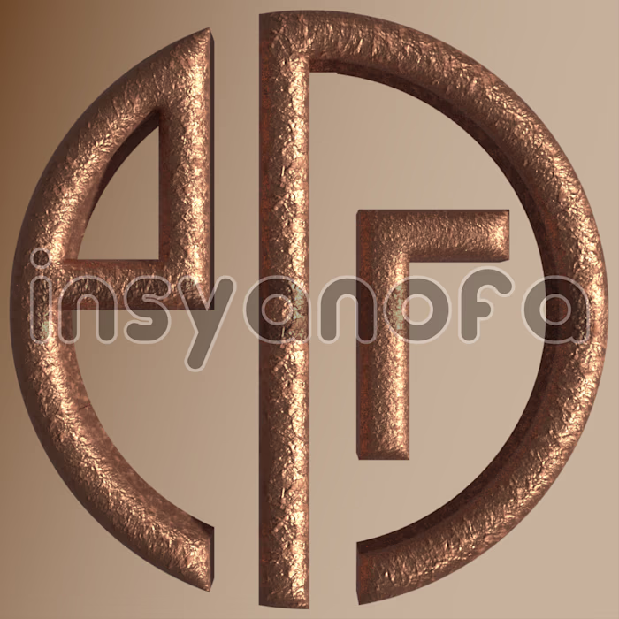 3D monographic logo for store logo
