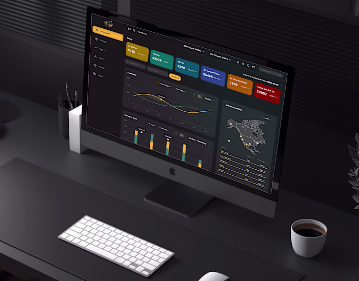 Online Casino Dashboard Design UI/UX