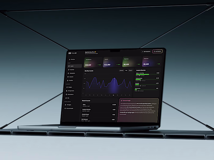 AI Finance Income Dashboard — Smart Earnings & Insights