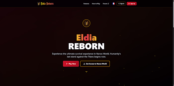 Eldia Reborn Game Website Development