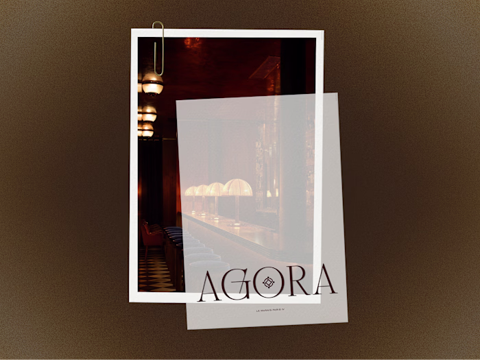Brand Identity for AGORA · Parisian Wine Bar