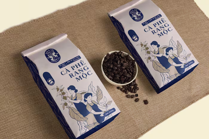 Ban va Toi coffee - logo-branding and packaging design :: Behan…