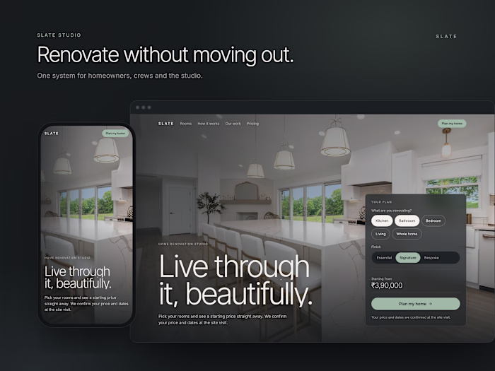 Renovate without moving out
This is