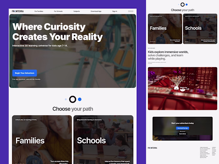 Fronterra: Framer Website for an AI Learning App in 6 Days