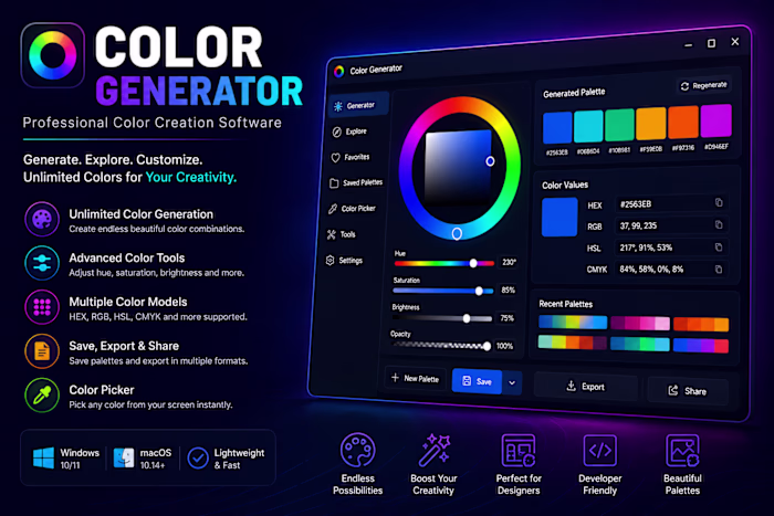 High-Performance Color Palette Generator

A lightweight,