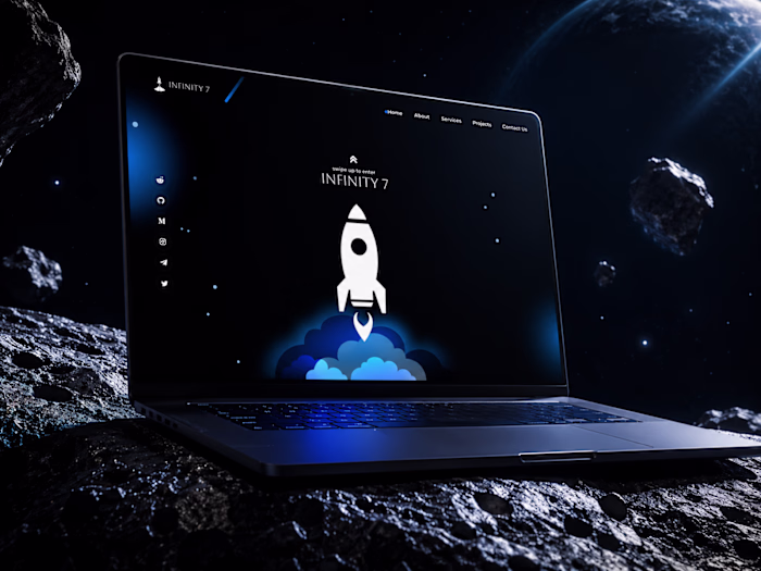 Website UI Design for Infinity 7 Web3 Platform