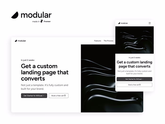 Modular - A Framer Template