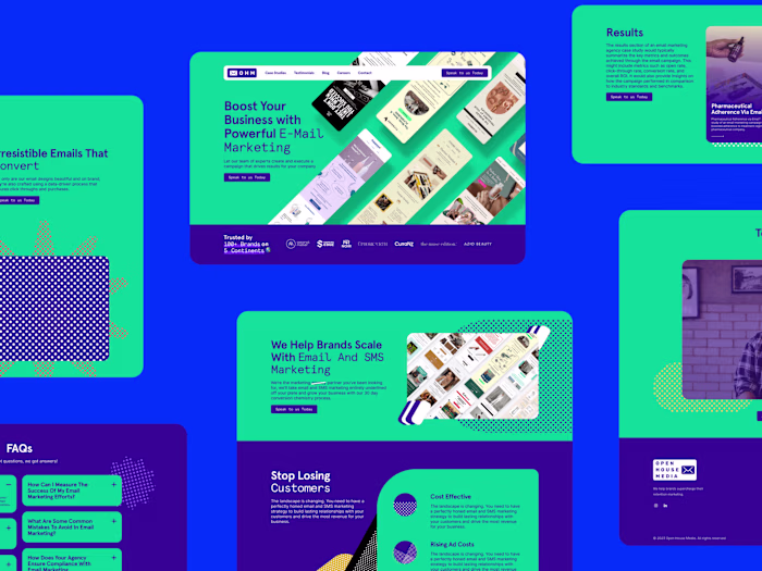 Email Marketing Agency Website - Open House Media
