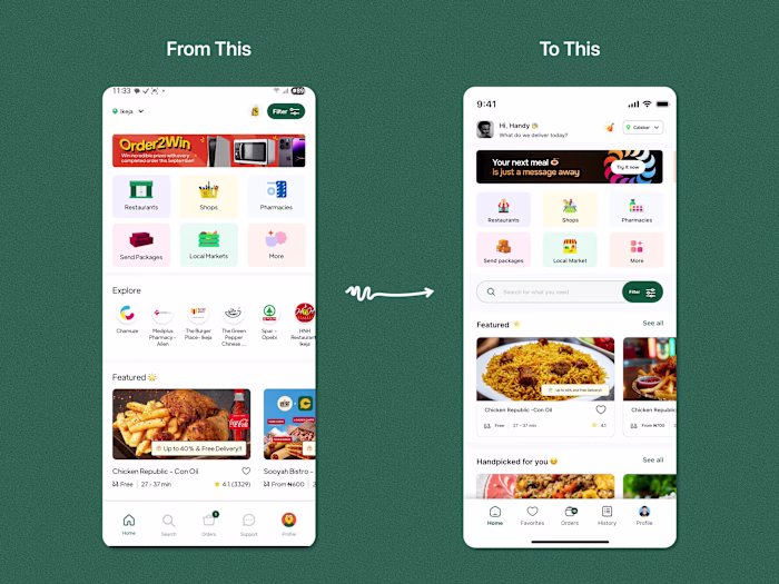I recently did a redesign on this app called CHOWDECK - a Ni...