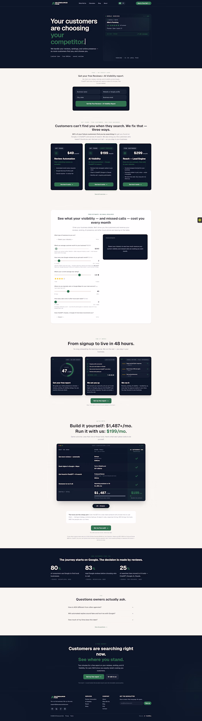 A website for a Reputation