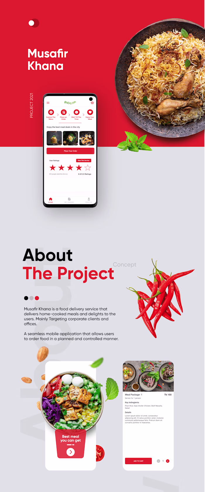 Musafir Khana | Food Delivery Application