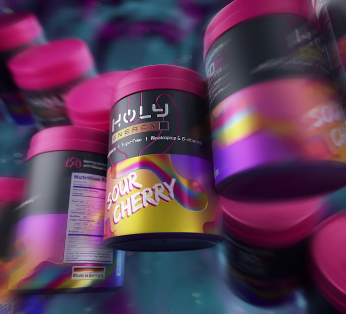 Holy Energy Suplement Powder Packaging