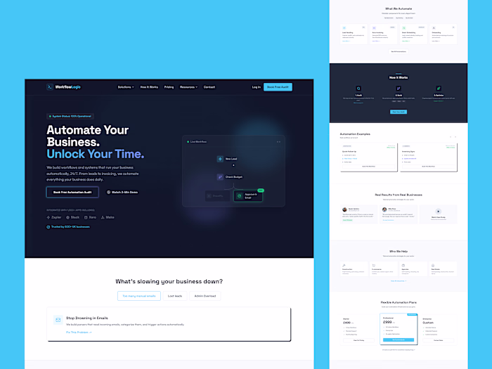 Business Automation Agency Website Design