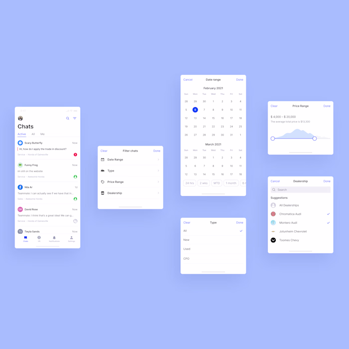Customer chat app