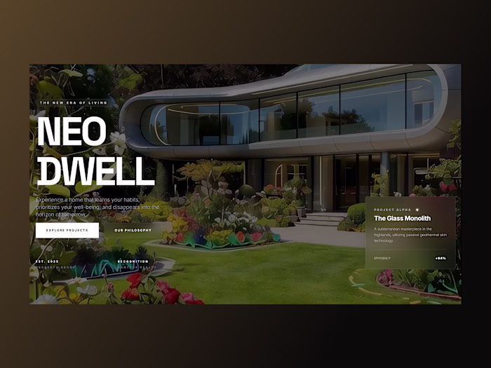 NEO-DWELL (Luxury AI-Driven Architecture Firm)