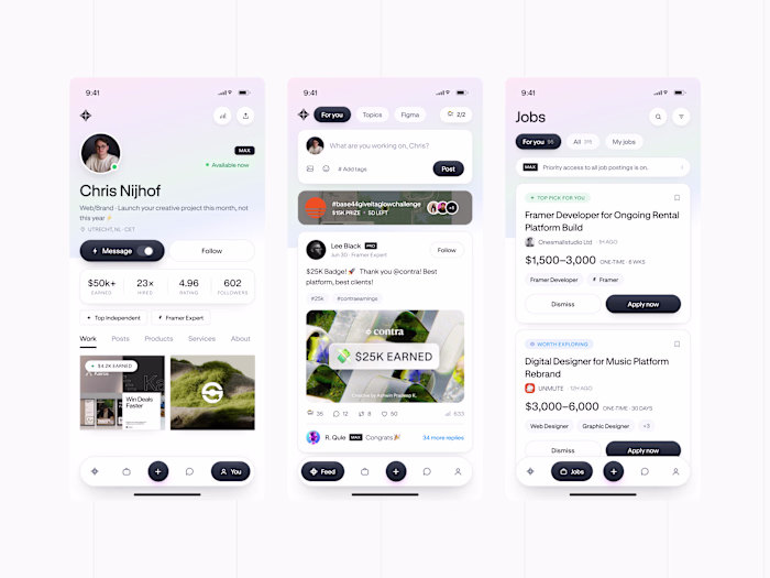 How to Design a Mobile App for Contra HQ: My Approach