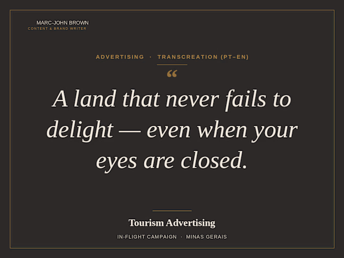 This is print advertising for