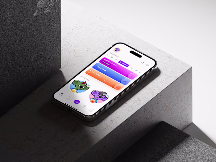 Mobile App Design for NFT & Crypto app that rewards sleeping