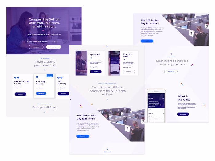 MCAT Landing Pages