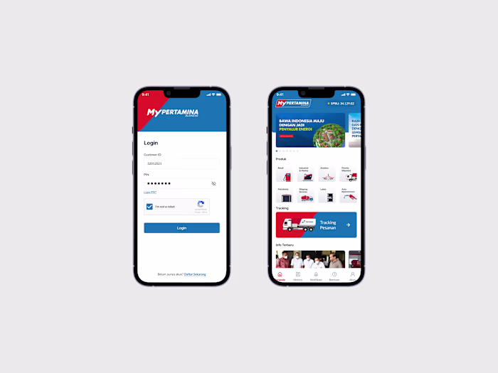 The MyPertamina for Business application
