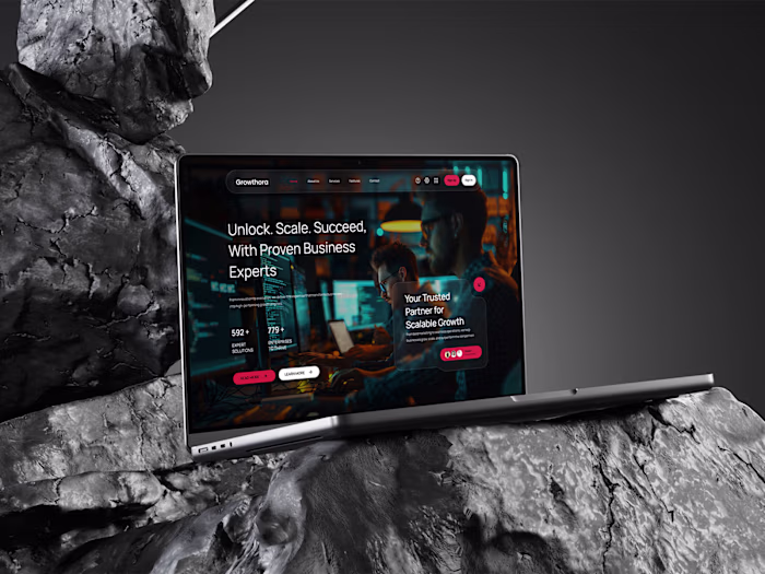High-Converting Business Agency Website UI