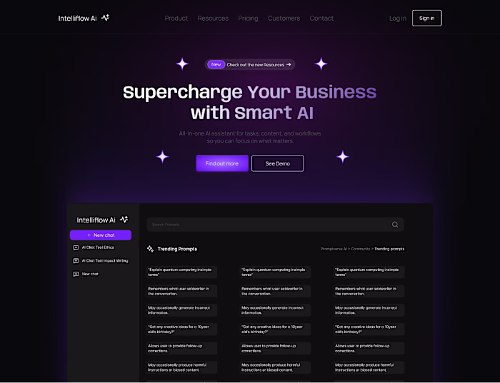 AI SaaS Hero Section Design