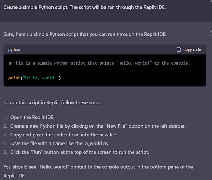 My AI Prompt Engineering Experience #5 - Chat GPT + Replit