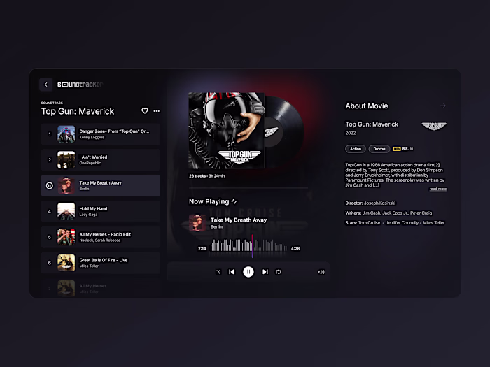Soundtrack music app