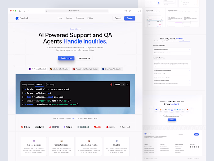 Fluentech - AI Landing Page
