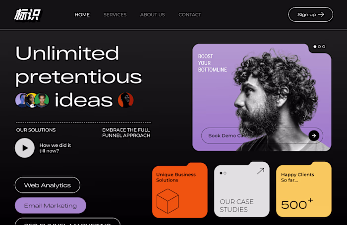 Creative agency responsive website