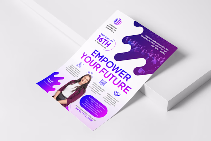 Marketing Summit Conference Flyer Design Template