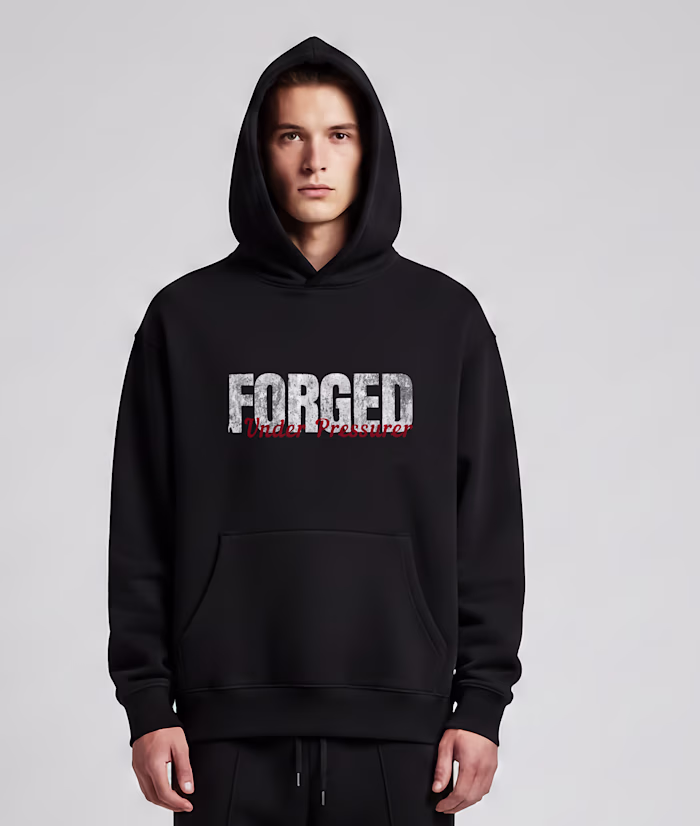FORGED Under Pressure — Upper Body Digital Hoodie Render Pus...
