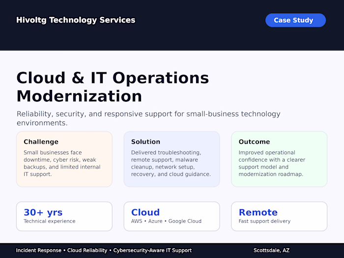 Cloud & IT Operations Modernization