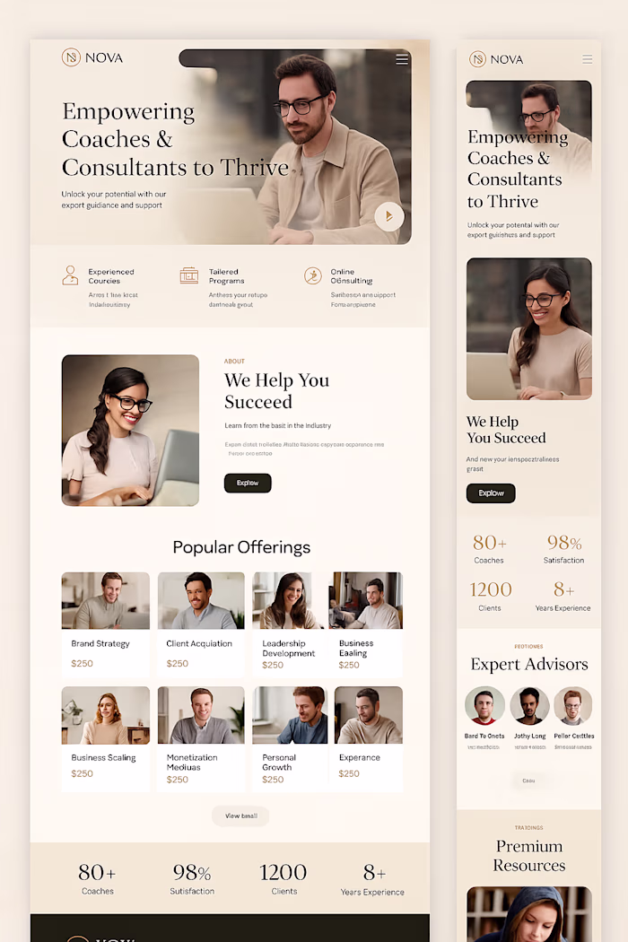 Coaching Brand: Website & CRM Automation