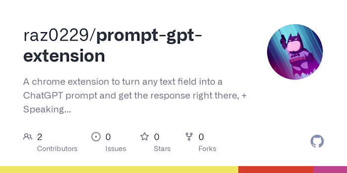 PromptGPT Extension