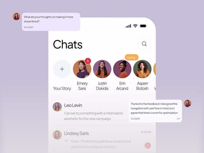 Team Messaging Mobile App