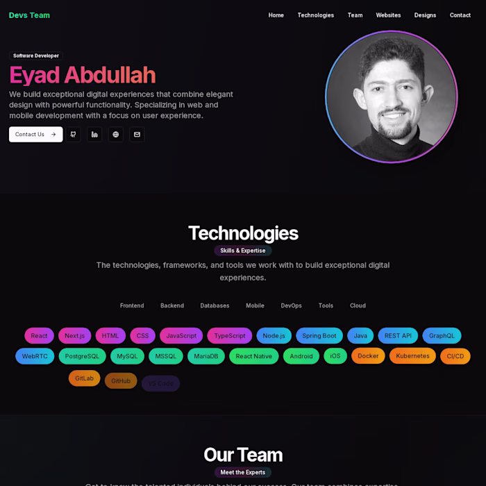 Showcasing Expertise in Software Development & IT Consulting