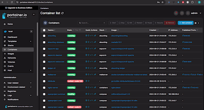 Docker-Based Business Operations Streamlining