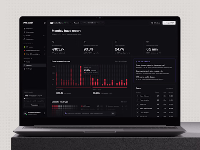 Halden: Designing Fraud Prevention for Banks