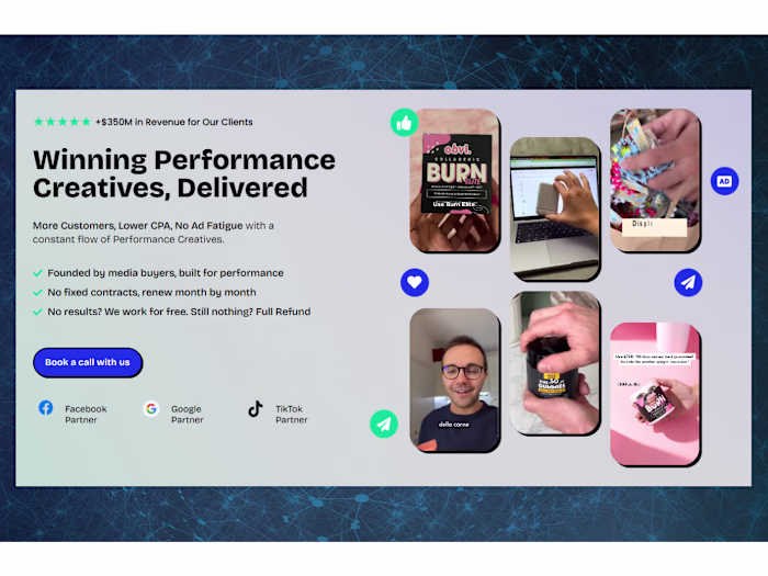 Performance-Creative Leadership for $350 M+ Ad Accounts