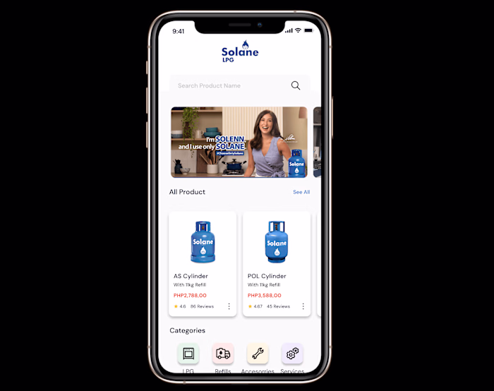 UI Design for Solane Mobile App