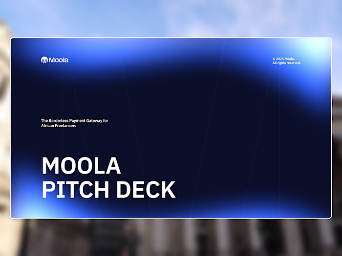 Moola Pitch Deck