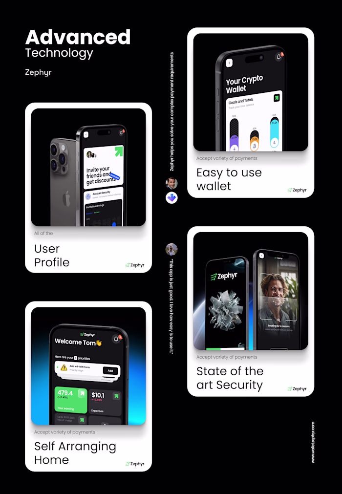 Zephyr | UX, UI, Branding
