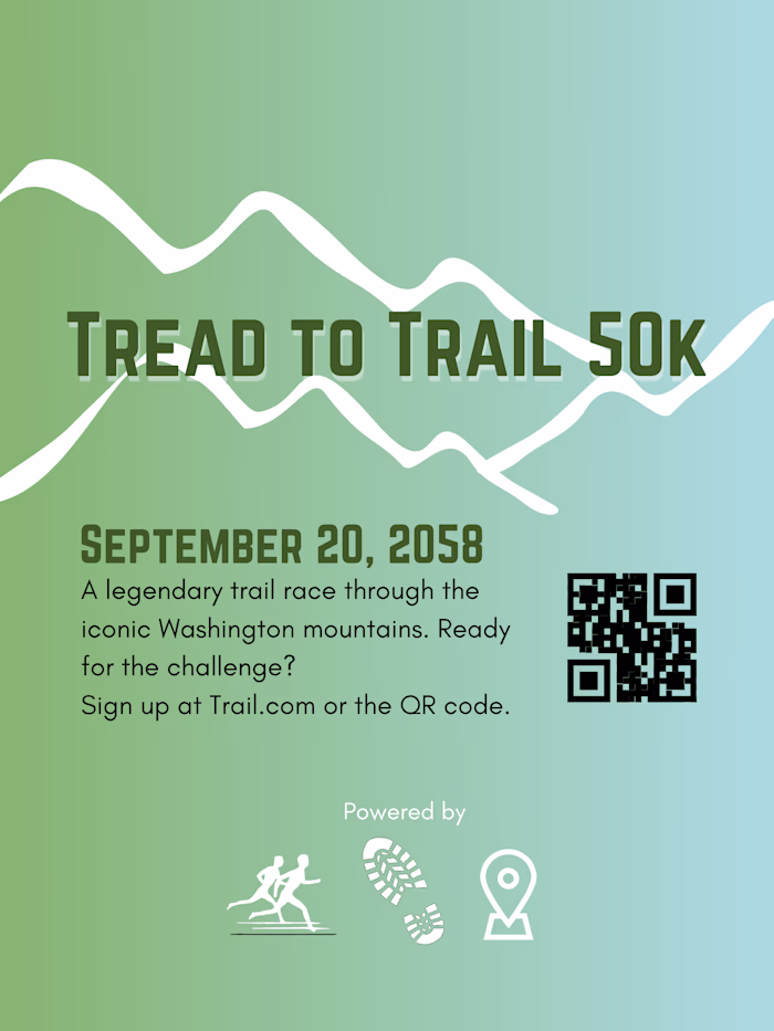 Mock Project: Event Flyer for a Trail Race