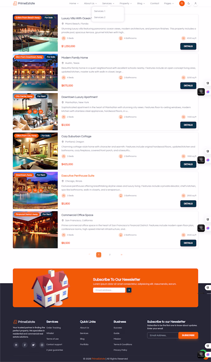 PrimeEstate – Real Estate Lead